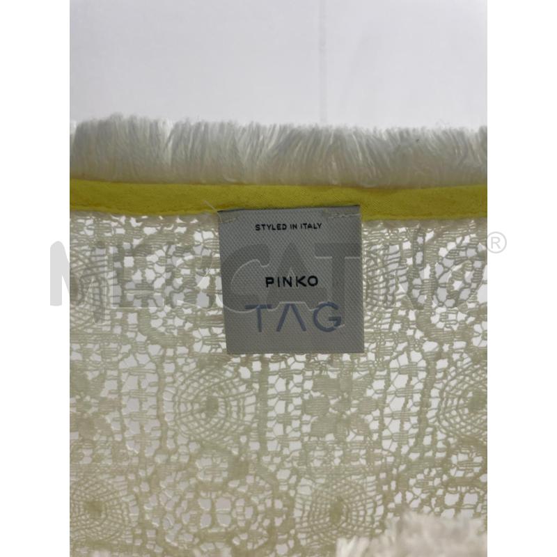 MAGLIA DONNA PINKO PIZZO BEIGE BANDA GIALLA | Mercatino dell'Usato Montesilvano 2
