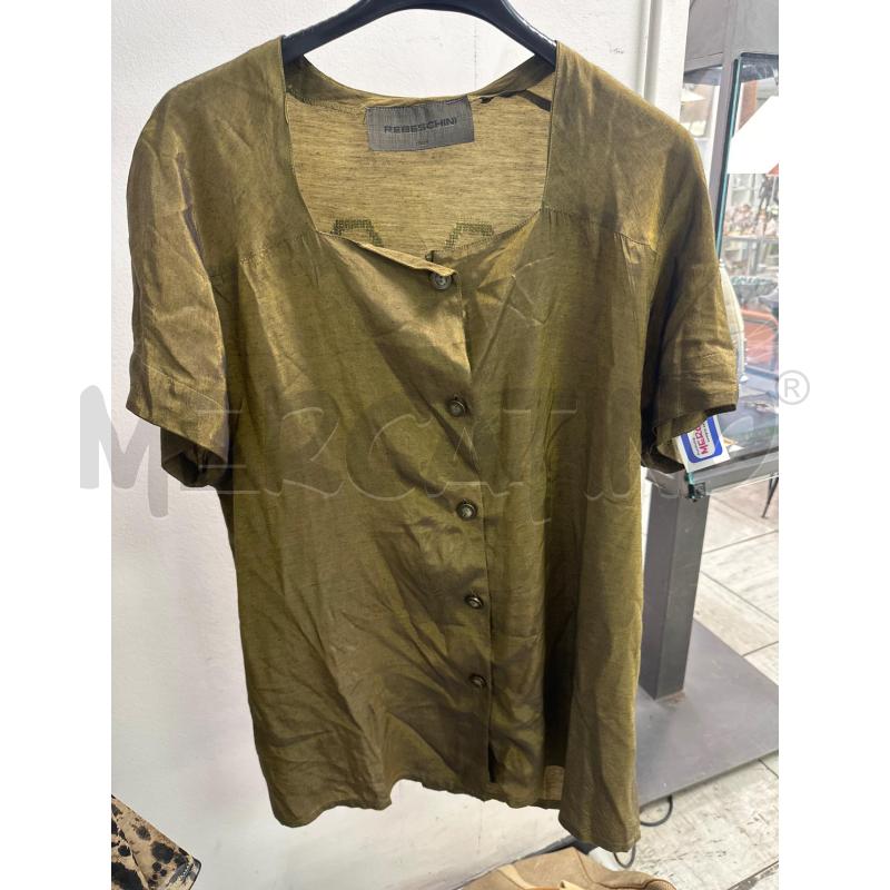 MAGLIA DONNA REBESCHINI VERDE RIFLETTENTE RICAMO SCHIENA | Mercatino dell'Usato Montesilvano 1