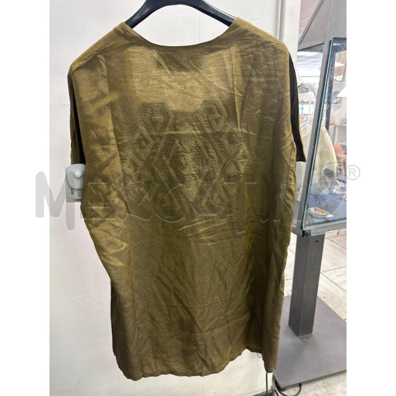 MAGLIA DONNA REBESCHINI VERDE RIFLETTENTE RICAMO SCHIENA | Mercatino dell'Usato Montesilvano 3