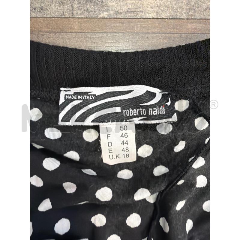MAGLIA DONNA ROBERTO CAVALLI NERA POIS | Mercatino dell'Usato Montesilvano 2