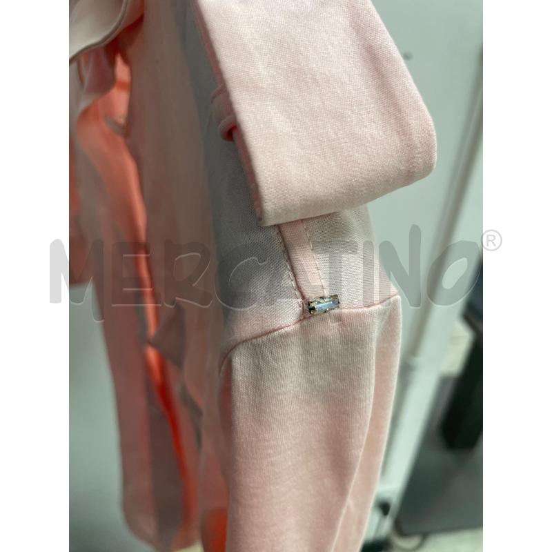 MAGLIA DONNA ROSA SMARCHIATA STRASS ROSA | Mercatino dell'Usato Montesilvano 2