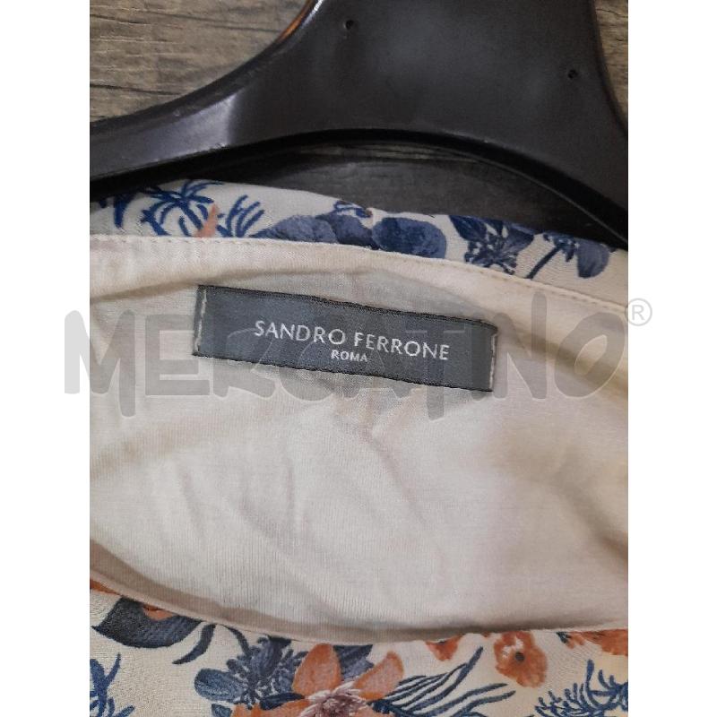 MAGLIA DONNA SANDRO FERRONE BEIGE FIORELLINI | Mercatino dell'Usato Montesilvano 2