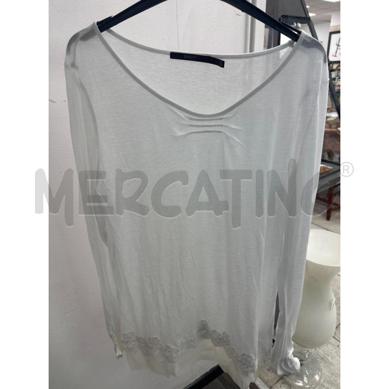 MAGLIA DONNA SEVENTY BIANCA LEGGERA | Mercatino dell'Usato Montesilvano 1