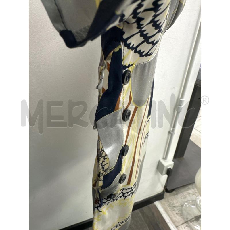MAGLIA DONNA SMARCHIATA SETA BIANCA AZZURRA BLU FANTASIA  | Mercatino dell'Usato Montesilvano 4