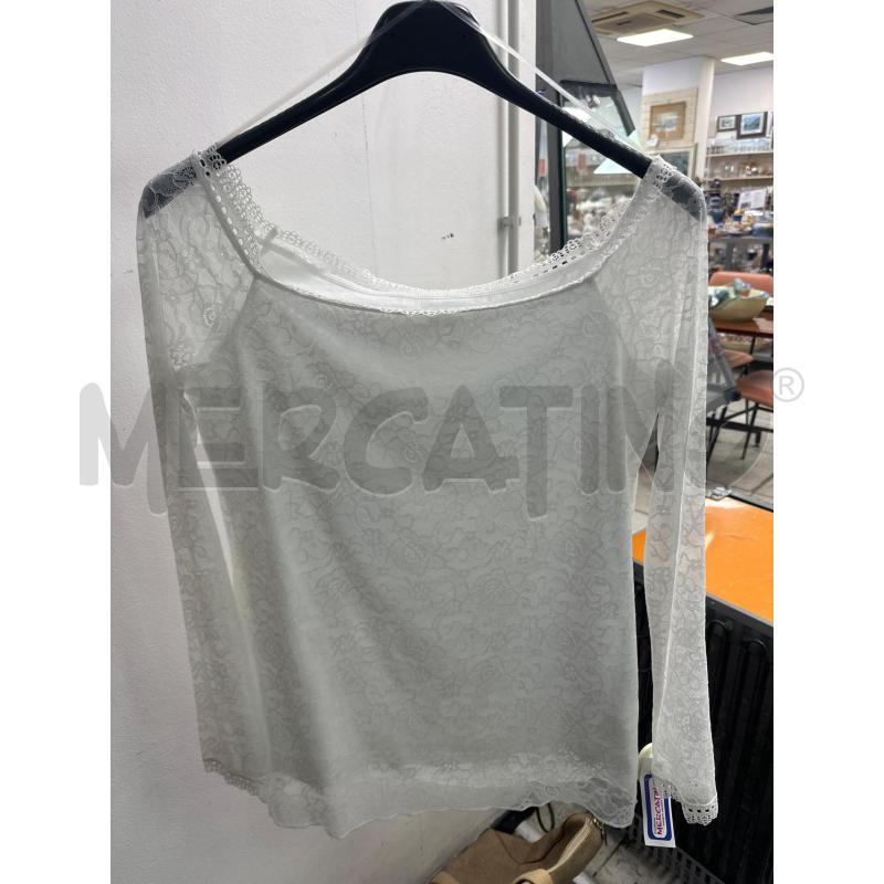 MAGLIA DONNA TEZENIS BIANCA PIZZO  | Mercatino dell'Usato Montesilvano 1