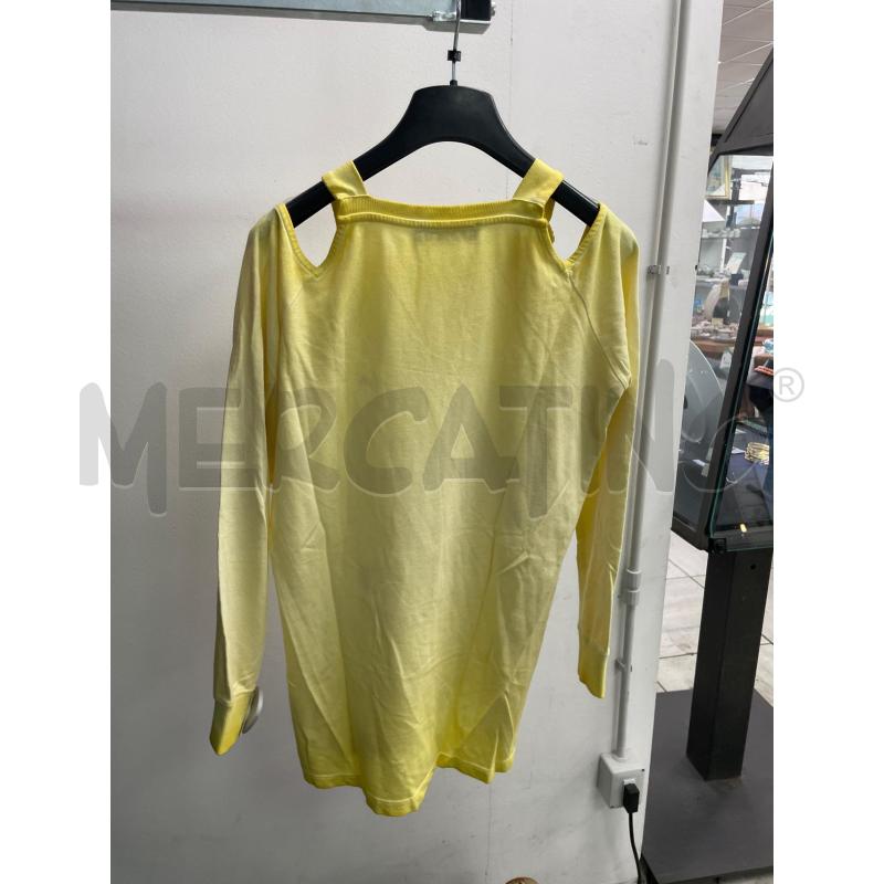 MAGLIA DONNA TRUSSARDI JEANS GIALLA SFUMATA SCRITTA | Mercatino dell'Usato Montesilvano 3