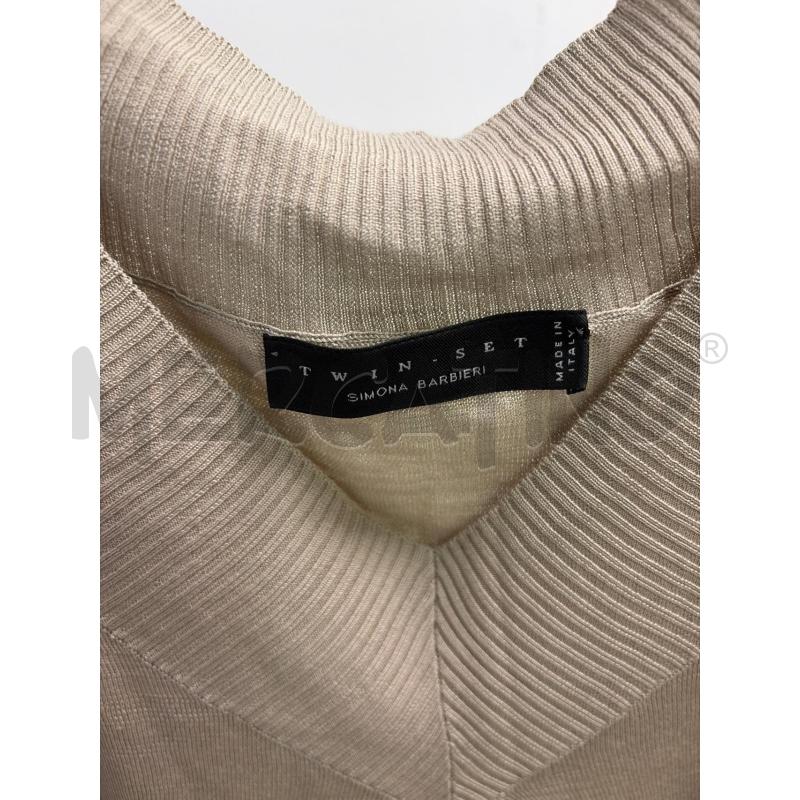 MAGLIA DONNA TWINSET BEIGE SETA | Mercatino dell'Usato Montesilvano 2