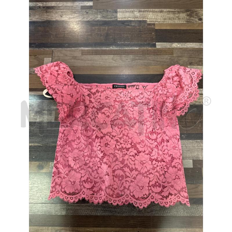 MAGLIA DONNA TWINSET PIZZO ROSA  | Mercatino dell'Usato Montesilvano 1