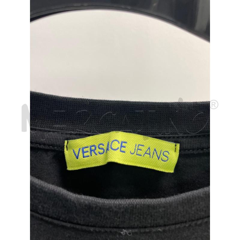 MAGLIA DONNA VERSACE JEANS NERA LOGATA PUNTINI ARGENTATI | Mercatino dell'Usato Montesilvano 2