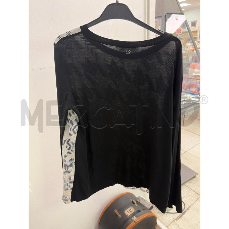 MAGLIA DONNA WEEKEND MAX MARA BIANCA BLU RIGHINE PAILLETTES | Mercatino dell'Usato Montesilvano 2