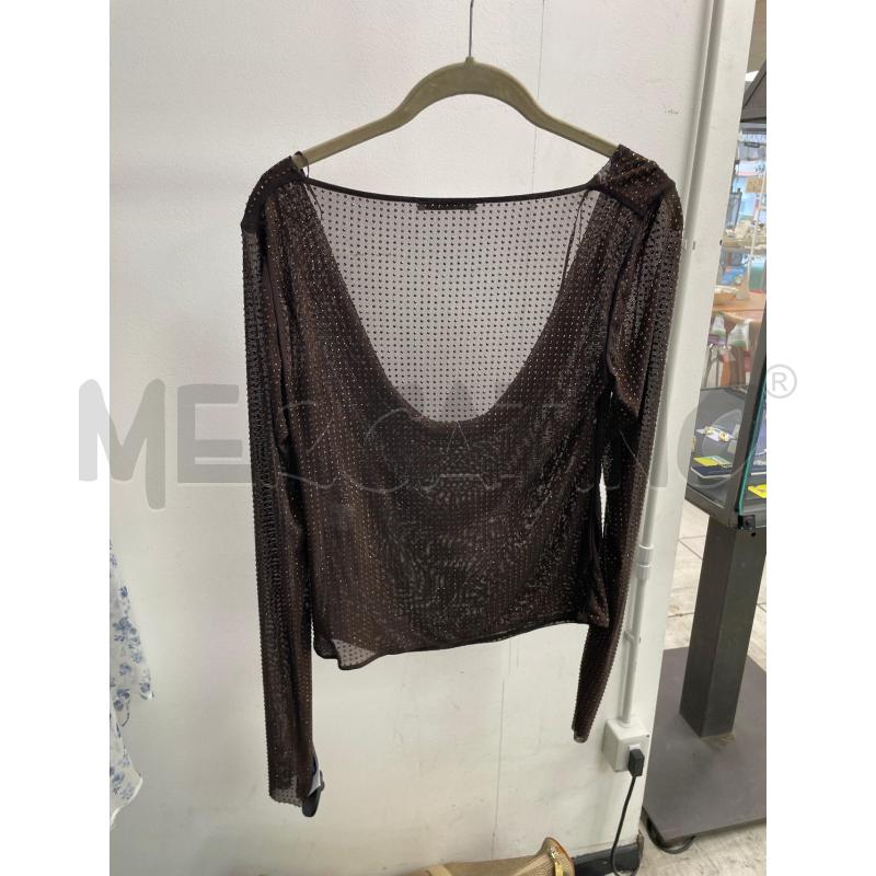 MAGLIA DONNA ZARA MARRO VELATA GLITTER ARANCIONI | Mercatino dell'Usato Montesilvano 3