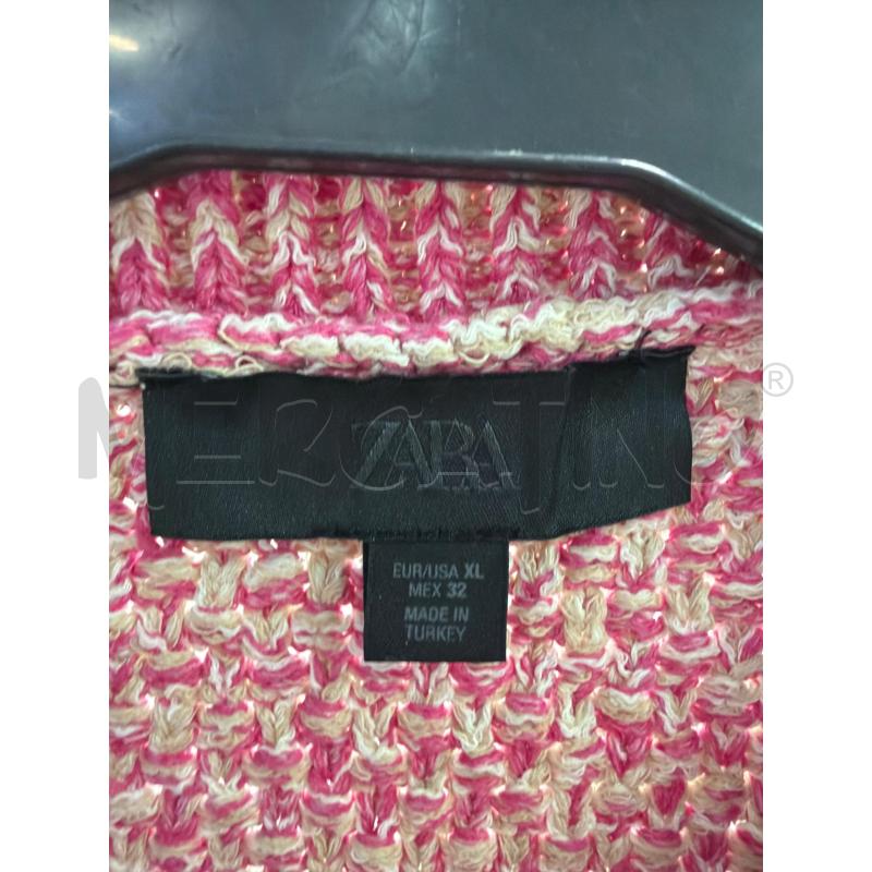 MAGLIA DONNA ZARA ROSA BIANCA PERTA  | Mercatino dell'Usato Montesilvano 2