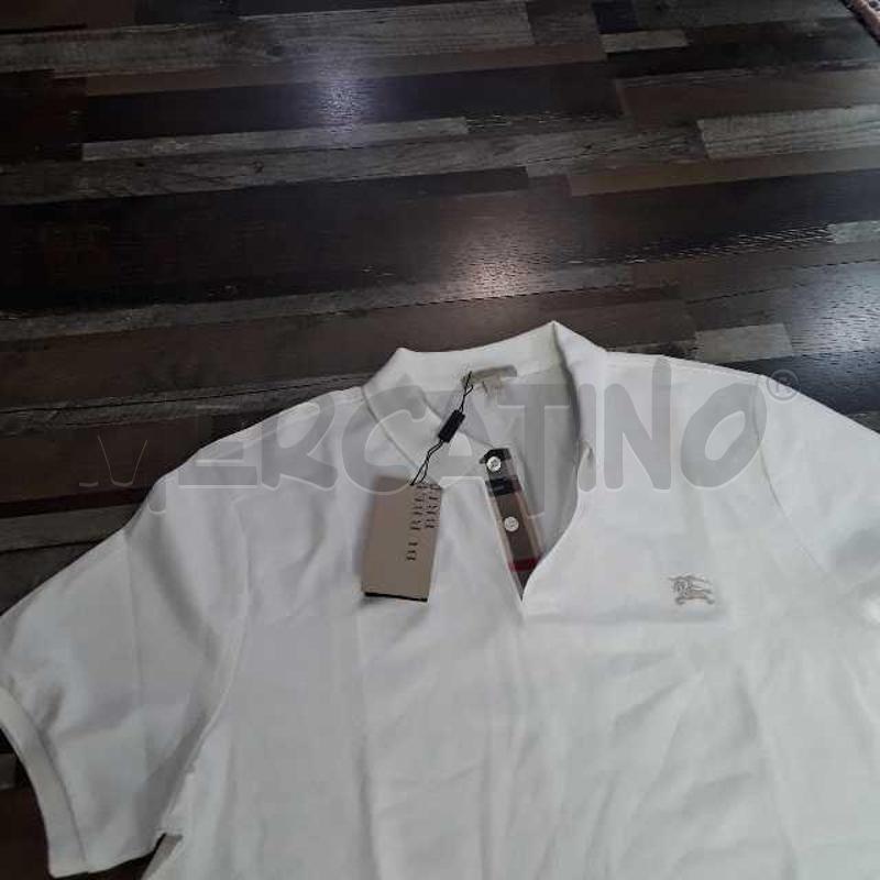 MAGLIA UOMO BURBERRY BIANCA TG XX | Mercatino dell'Usato Montesilvano 2