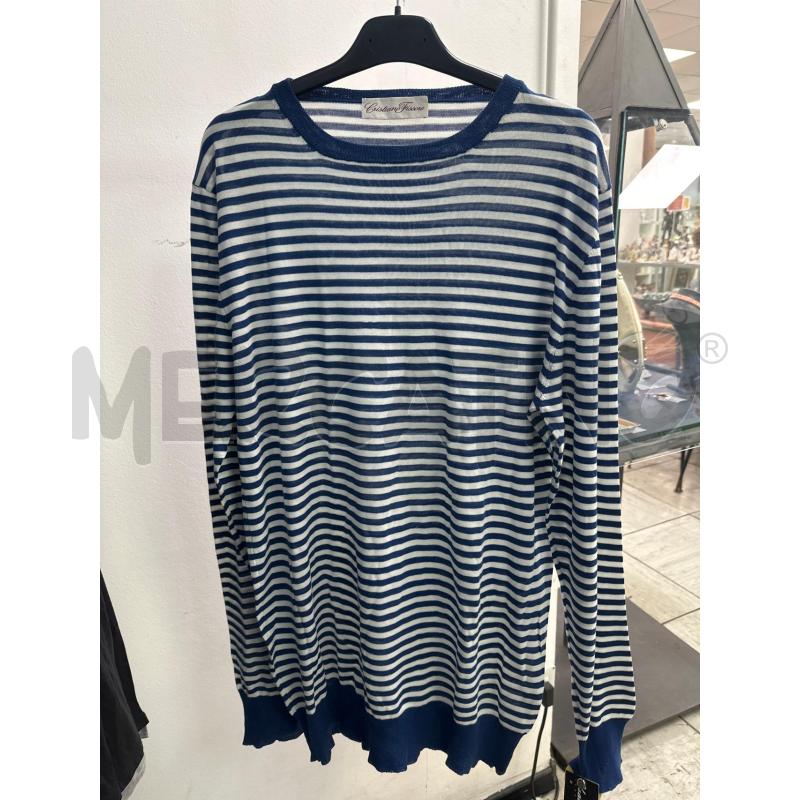 MAGLIA UOMO FISSORE RIGA BLU BIANC ATG 52 | Mercatino dell'Usato Montesilvano 1