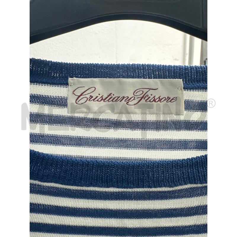 MAGLIA UOMO FISSORE RIGA BLU BIANC ATG 52 | Mercatino dell'Usato Montesilvano 2