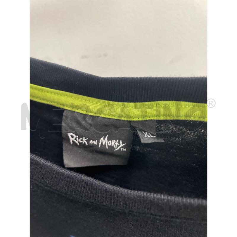 MAGLIA UOMO NERA RICK AND MORTY SCRITTA VERDE | Mercatino dell'Usato Montesilvano 2