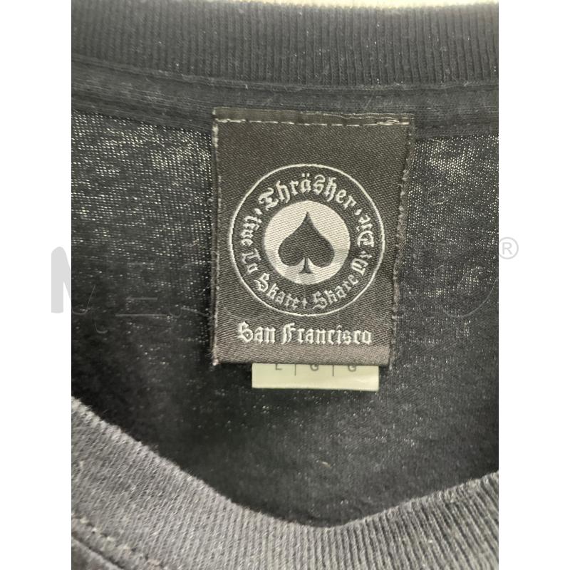 MAGLIA UOMO THRASHER NERO | Mercatino dell'Usato Montesilvano 2