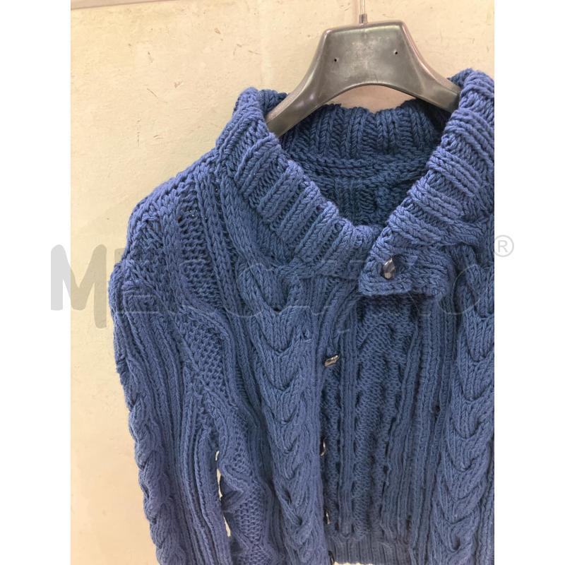 MAGLIONE UOMO FATTO A MANO SMARCHIATO INTRECCIATO BLU | Mercatino dell'Usato Montesilvano 2