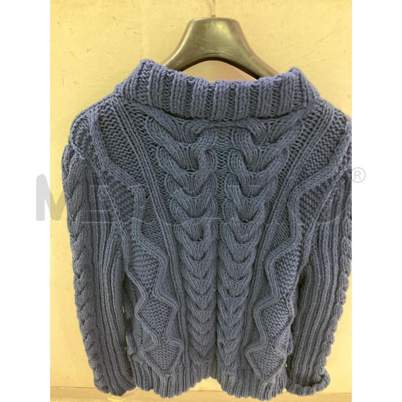 MAGLIONE UOMO FATTO A MANO SMARCHIATO INTRECCIATO BLU | Mercatino dell'Usato Montesilvano 3