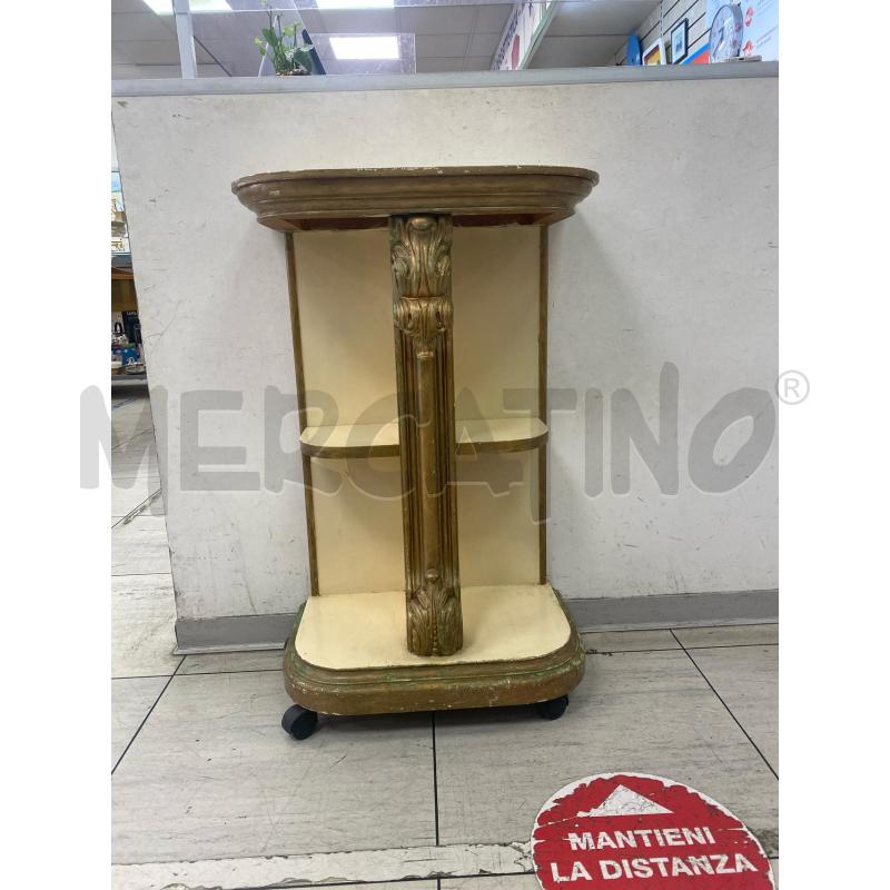 MOBILETTO LEGNO DORATOPORTA LAMPADA | Mercatino dell'Usato Montesilvano 1
