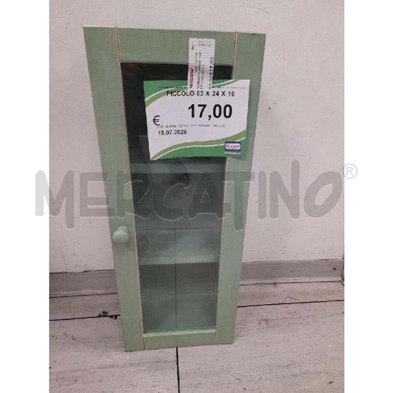MOBILETTO VERD E1 ANTA PICCOLO 63 X 24 X 16 | Mercatino dell'Usato Montesilvano 1