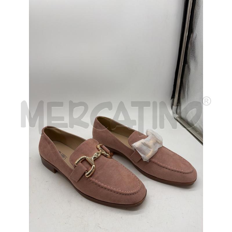MOCASSINI DONNA LORA FERRES ROSA SCAMOSCIATE FIBIA DORATA | Mercatino dell'Usato Montesilvano 1