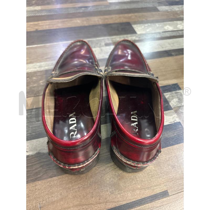 MOCASSINO UOMO PRADA BORDEAUX SCURO  | Mercatino dell'Usato Montesilvano 3