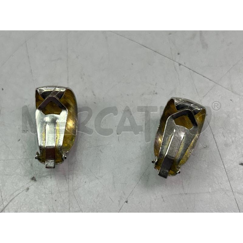 ORECCHINI CLIPS ARGENTATI SEMI CERCHI ANNI '50 | Mercatino dell'Usato Montesilvano 2