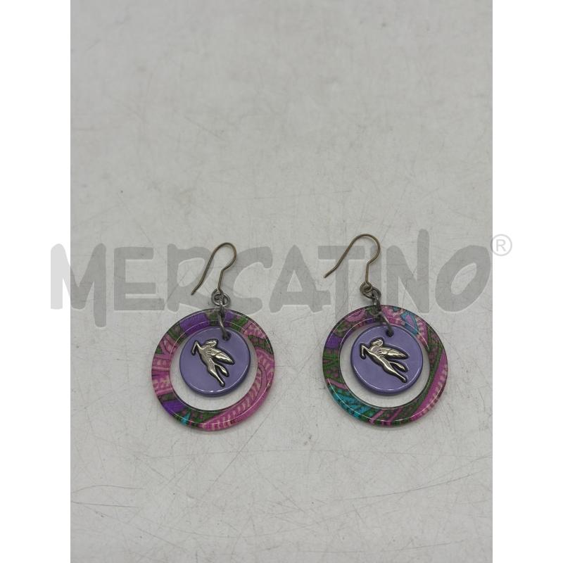 ORECCHINI ETRO PLASTICA MULTICOLORE | Mercatino dell'Usato Montesilvano 1