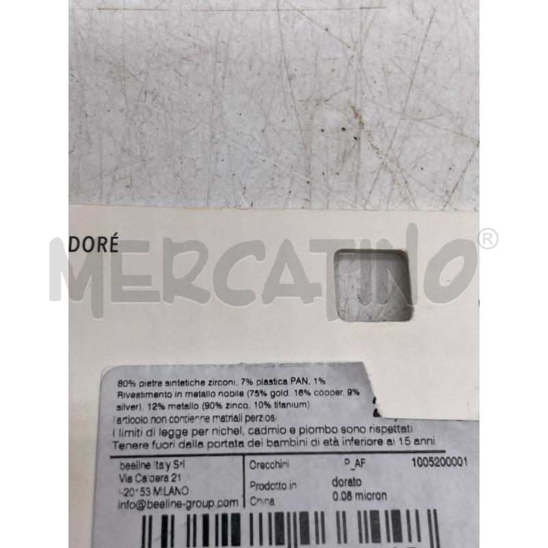 ORECCHINI TOSH PLAC ORO DORATI | Mercatino dell'Usato Montesilvano 2