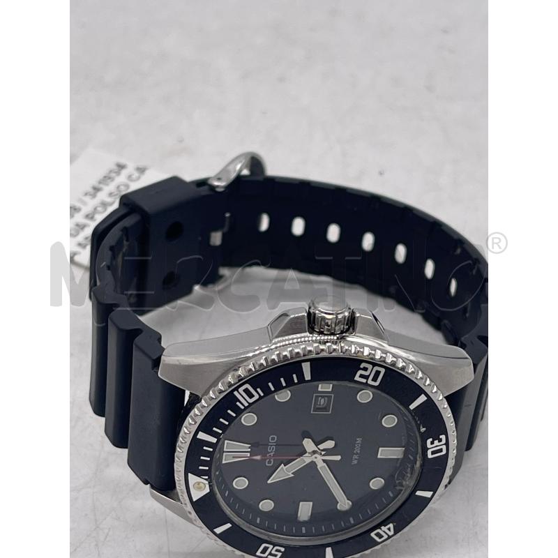 OROLOGIO DA POLSO CASIO CASSA ARGENTATA CINTURINO NERO | Mercatino dell'Usato Montesilvano 3