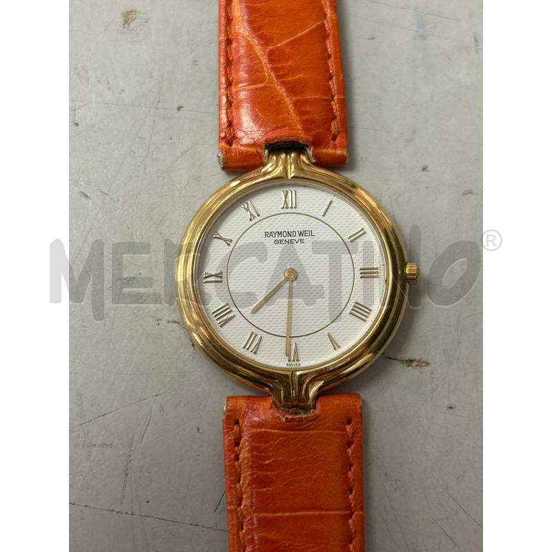 OROLOGIO DA POLSO RAYMOND WEIL GENEVE CINTURINO ARANCIO | Mercatino dell'Usato Montesilvano 1