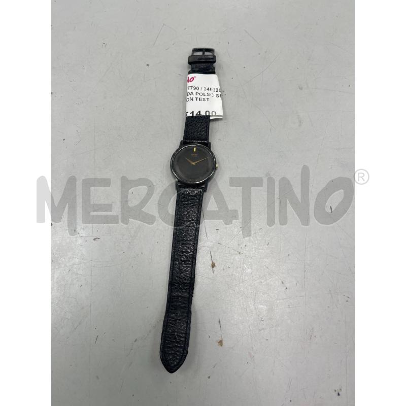 OROLOGIO DA POLSO SEIKO NERO NON TESTATO | Mercatino dell'Usato Montesilvano 1