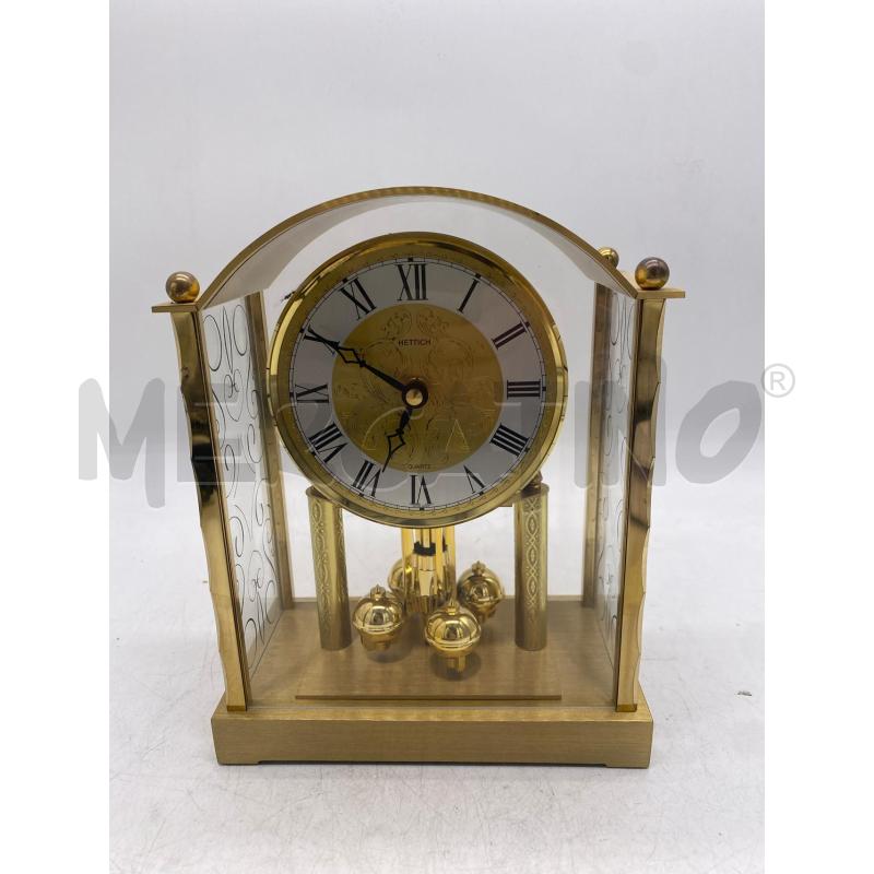OROLOGIO DA TAVOLO HETTICH DORATO  | Mercatino dell'Usato Montesilvano 1