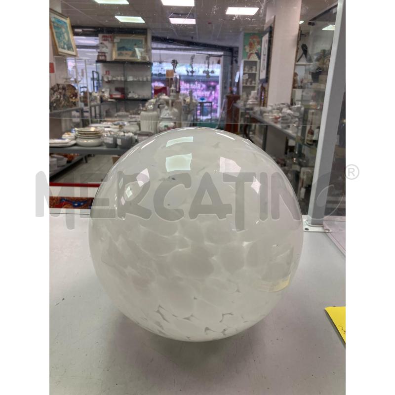 PALLA LAMPADARIO SATINATO BIANCO | Mercatino dell'Usato Montesilvano 1