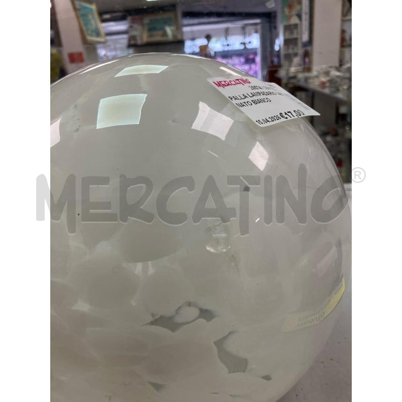 PALLA LAMPADARIO SATINATO BIANCO | Mercatino dell'Usato Montesilvano 2