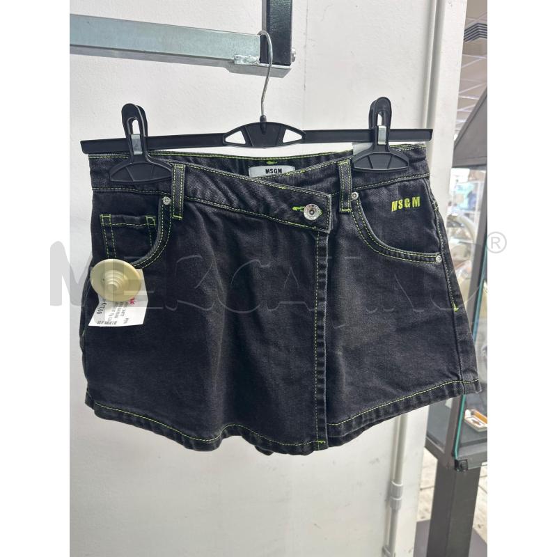 PANTALONCINO BAMBINA MSGM JEANS CUCITURE VERDI  | Mercatino dell'Usato Montesilvano 1