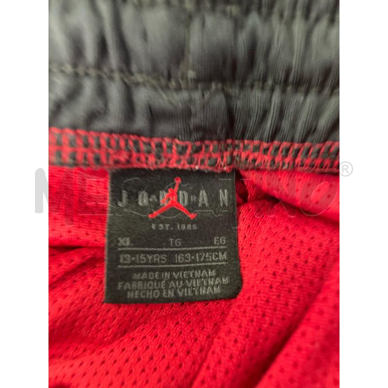 PANTALONCINO BAMBINO JORDAN ROSSO NERO  | Mercatino dell'Usato Montesilvano 4