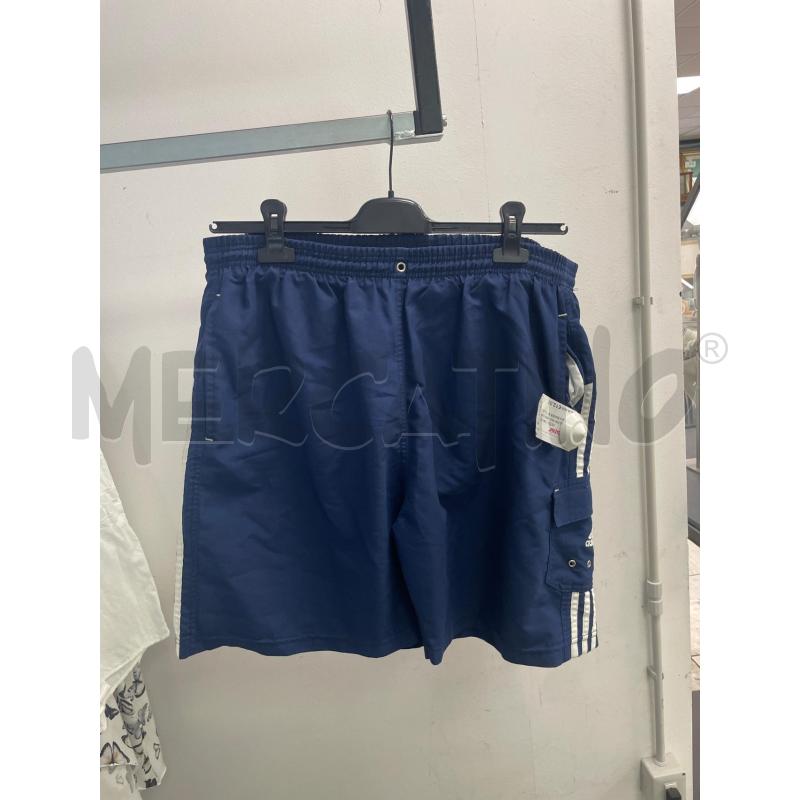 PANTALONCINO UOMO ADIDAS BLU BANDE BIANCHE | Mercatino dell'Usato Montesilvano 1