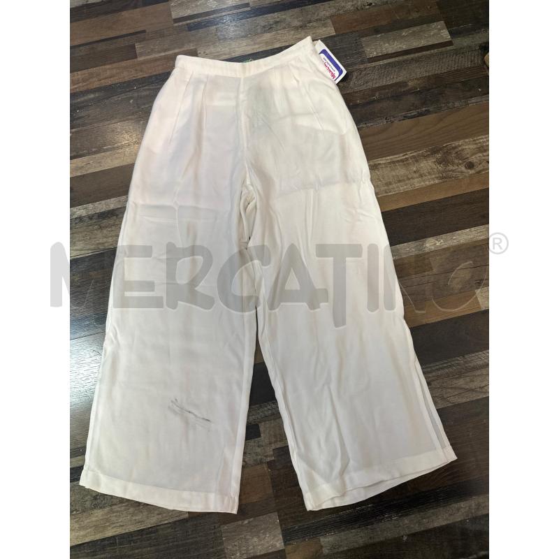 PANTALONE BAMBINA BIANCO LEGGERO BENETTON | Mercatino dell'Usato Montesilvano 1