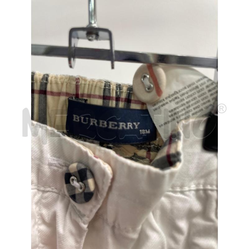 PANTALONE BAMBINO BURBERRY BIANCO LEGGERO | Mercatino dell'Usato Montesilvano 3