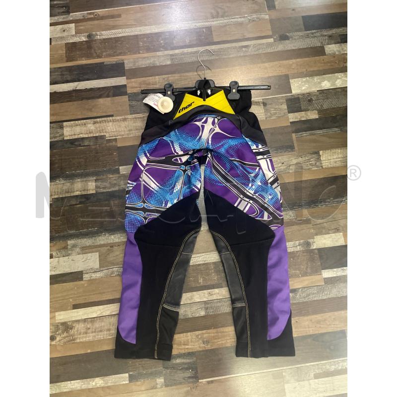 PANTALONE BAMBINO MOTOCROSS THOR NERO VIOLA FANTASIA | Mercatino dell'Usato Montesilvano 2