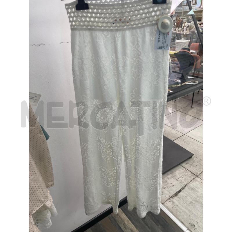 PANTALONE DONNA AZAKA PARIS BIANCO PIZZO | Mercatino dell'Usato Montesilvano 2
