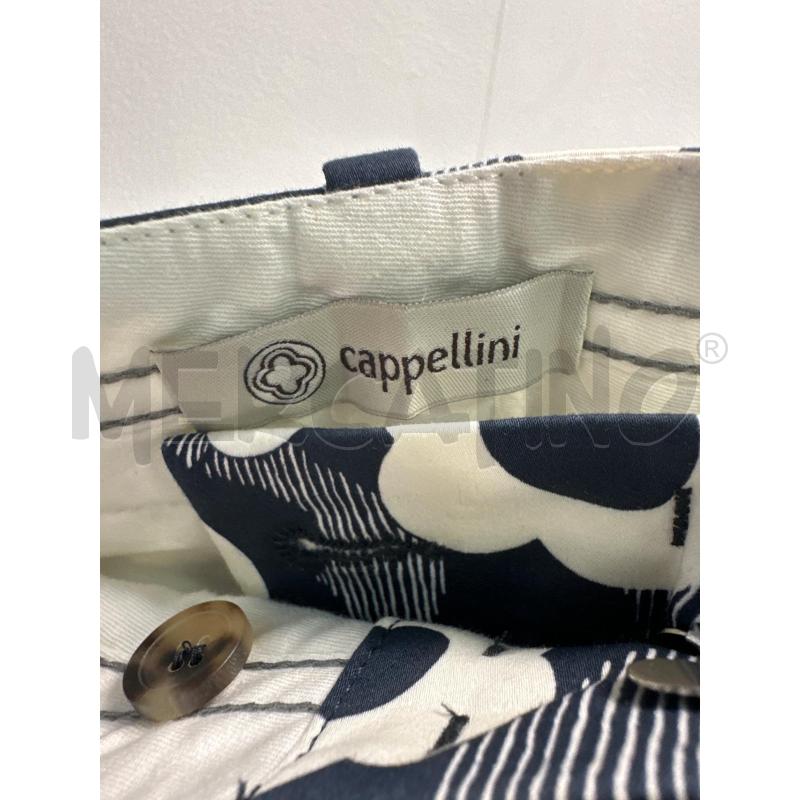 PANTALONE DONNA CAPPELLINI BLU FANTASIA FIORI BIANCHI | Mercatino dell'Usato Montesilvano 2