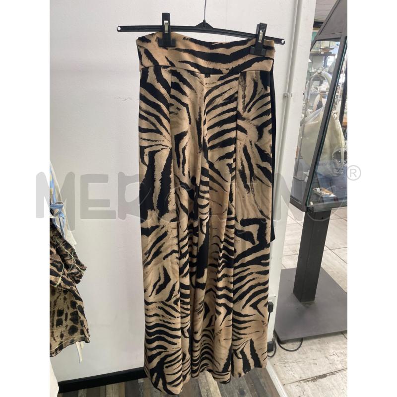 PANTALONE DONNA DIVE DIVINE PALAZZO ZEBRATO MARRO NERO | Mercatino dell'Usato Montesilvano 2