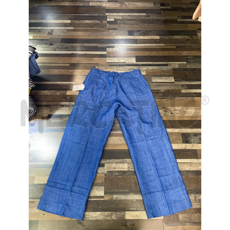 PANTALONE DONNA DIXIE MISTO LINO AZZURRO | Mercatino dell'Usato Montesilvano 2
