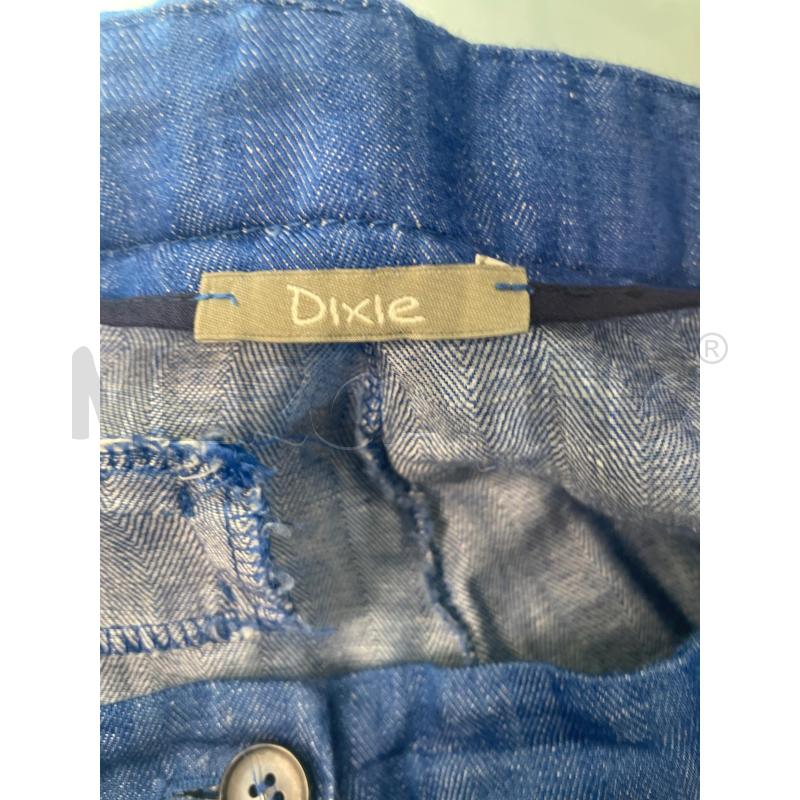 PANTALONE DONNA DIXIE MISTO LINO AZZURRO | Mercatino dell'Usato Montesilvano 3