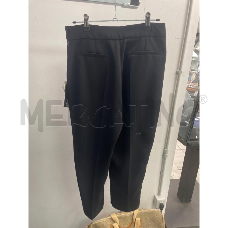 PANTALONE DONNA ELISABETTA FRANCHI NERO LOGO DORATO PICCOLO | Mercatino dell'Usato Montesilvano 2