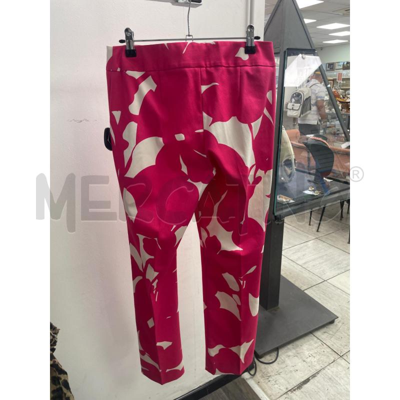 PANTALONE DONNA EMME MARELLA BIANCO FIORI STAMPATI | Mercatino dell'Usato Montesilvano 2