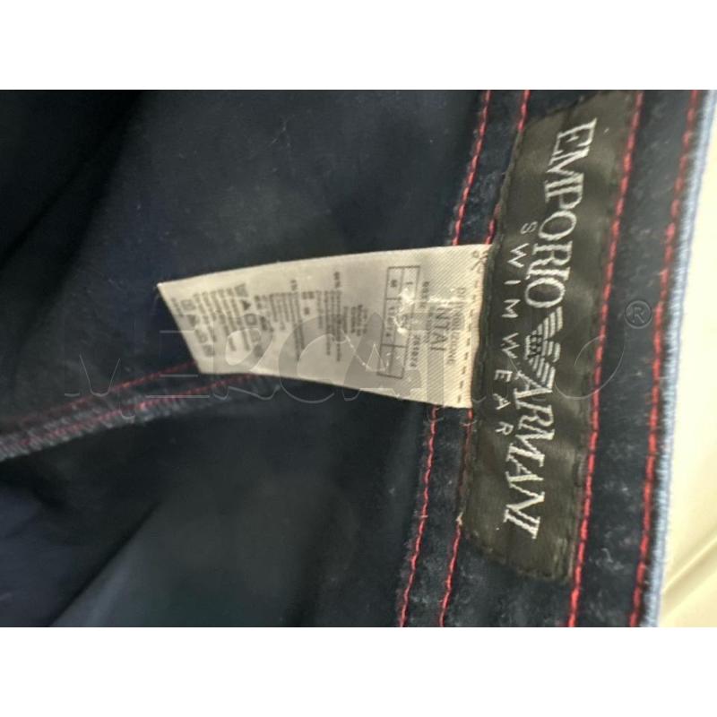 PANTALONE DONNA EMPORIO ARMANI SWIMWEAR BLU CUCITURE ROSSE | Mercatino dell'Usato Montesilvano 4